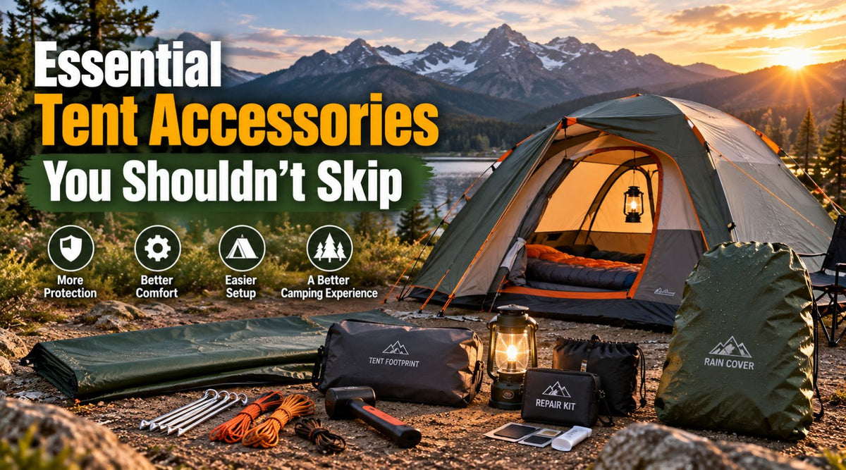 essential tent accessories