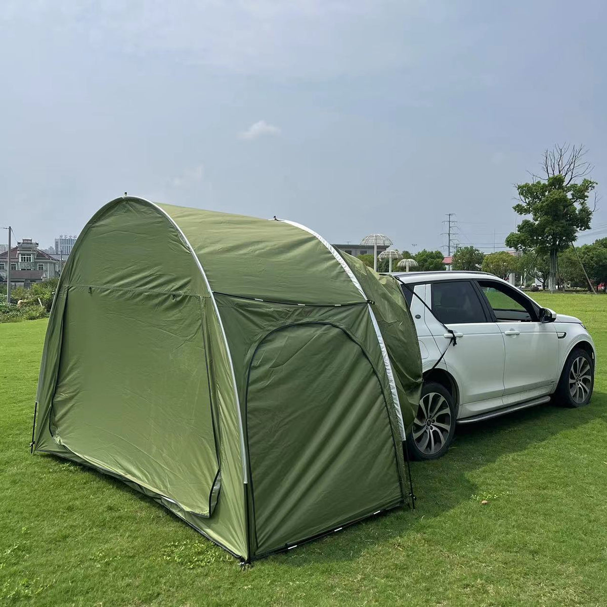 Waterproof Car Camping Tent - Quick-Opening, Self-Driving Sunshade, Spacious Outdoor Shelter with Easy Setup and Takedown, Ideal for Family Camping Trips and Road Adventures
