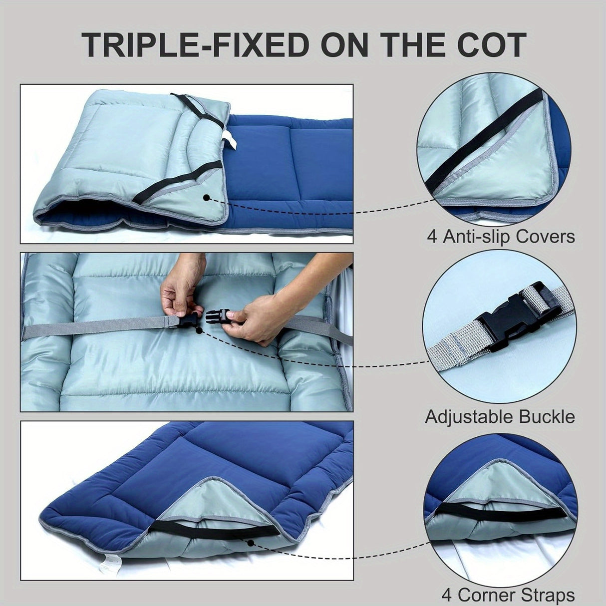 Extra Large 75''x30'' Camping Sleeping Pad - Ultra Soft, Non-Slip, Waterproof, Insulated, Compact Camping Mattress for Comfortable Outdoor Sleeping - Essential Camping Accessories for Backpackers and Campers