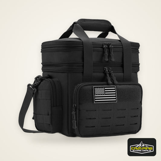 18L Tactical Lunch Box for Men Expandable Heavy Duty Insulated Cooler Bag Leakproof Thermal Bag Work Camping Outdoor Picnic