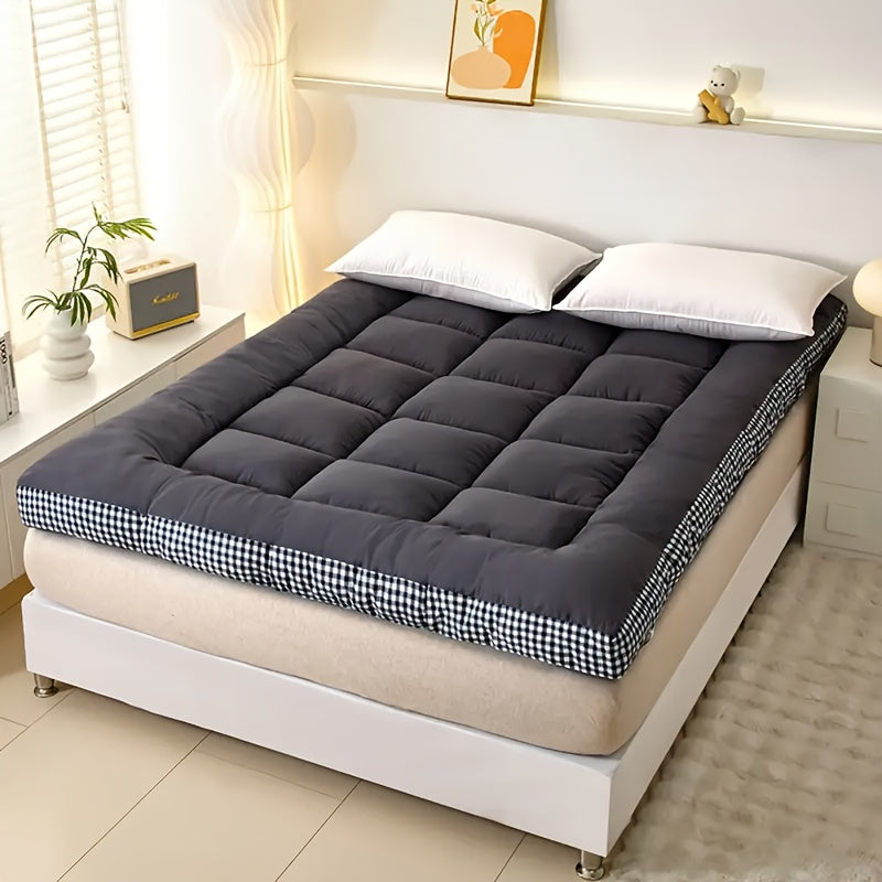 1200gsm Plaid Three-Dimensional Side Pad, Roll Up Sleeping Pad, Cool Mattress Mattress Floor Mattress, Roll Up Mattress Thick Folding Sleeping Pad Breathable Floor Futon Mattress Sofa Sleeping Pad Roll Up Mattress Pad Japanes