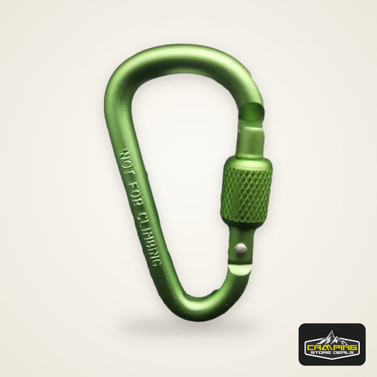 1PC Aluminum Alloy Carabiner Safety Buckle Keychain With Lock Climbing Button D-shape Carabiner Camping Hiking Hook Multi Colors