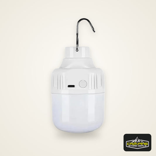 1PC USB Rechargeable 60W LED Camping Light Bulb Hanging Hook Emergency Lantern Portable Tent Lamp Outdoor Camping Night Market