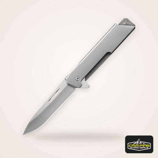2026 New stainless steel folding fruit knife for home peeling outdoor convenient folding knife express delivery unboxing