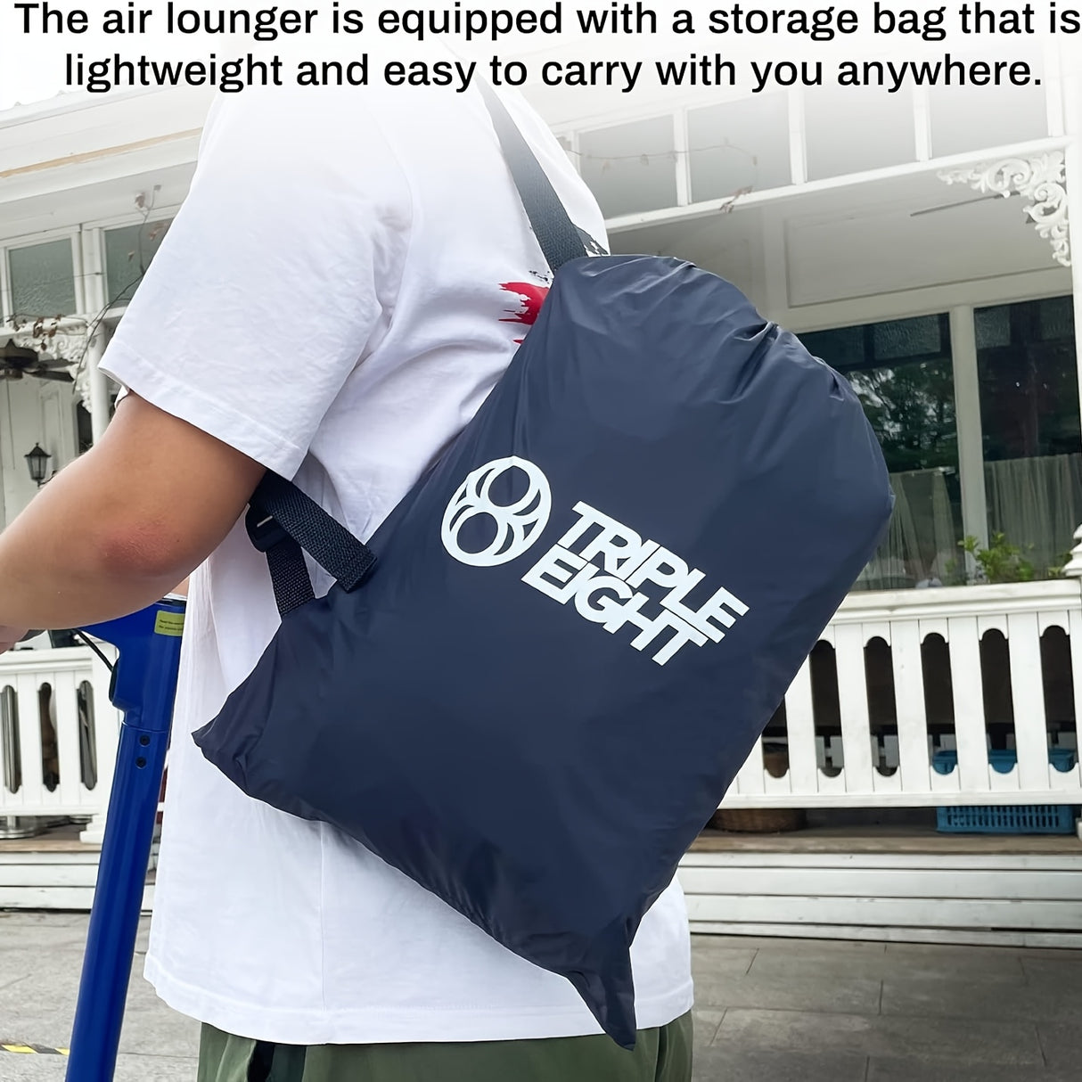 Camping Air Mattress | USB Rechargeable Self-Inflating Lounger for 2 | Compact & Portable PVC Sleeping Pad with Built-in Foot Pump | Includes Carry Bag | Ideal for Outdoor Leisure and Travel, Outdoor Relaxation | Comfortable