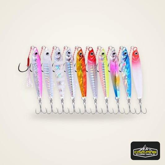 3/5/8pcs Metal Jig Fishing lure Set 7g 10g 14g 21g 28g 40g Sea Shore Casting Jigging lures Jigs Spoon Saltwater Artificial Bait