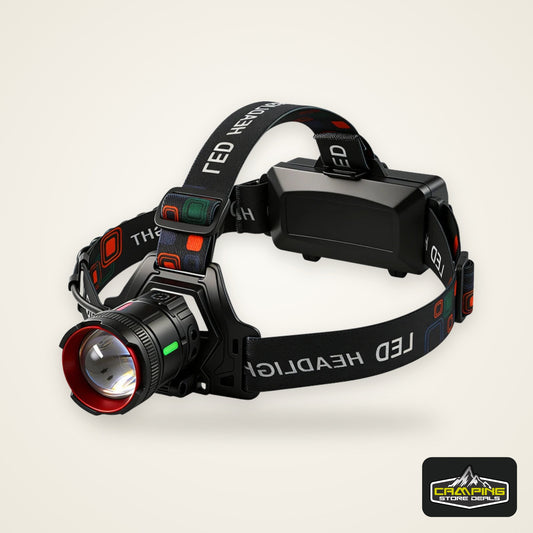 300000LM High Power LED Outdoor Headlamp Portable Rechargeable Waterproof Motion Sensor Telescopic Zoom Work Lamp Camping Hiking
