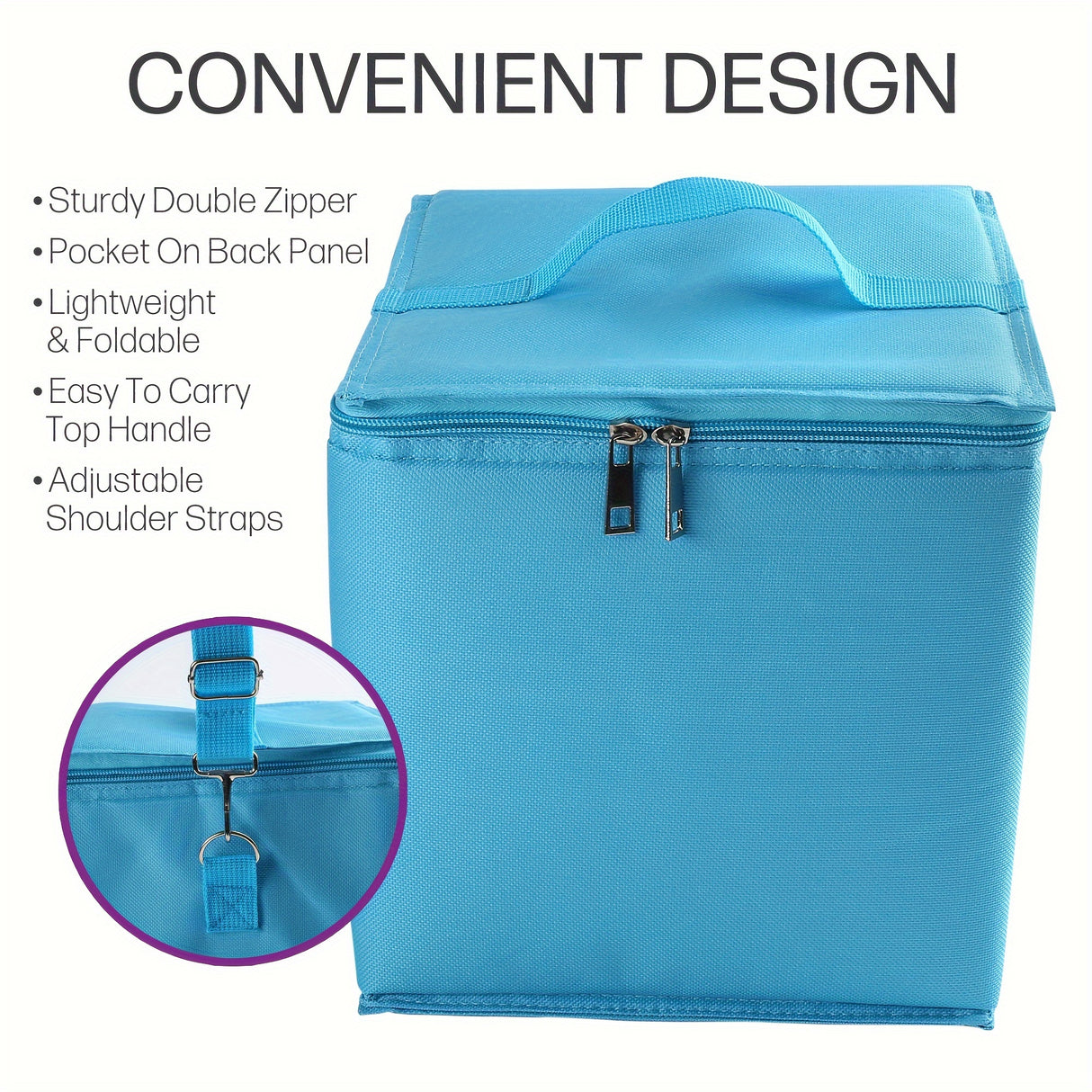 Reusable Insulated Grocery Shopping Bag, Food Delivery Bag, Cooler Bag, Reusable Camping Bag
