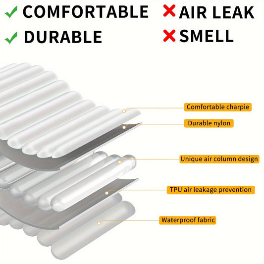 Air Mattress For SUV Car Inflatable Sleeping Pad For Travel Camping With Air Pump Portable Sleeping Mat With 6 Separate Chambers