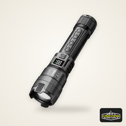 6000000LM LED Flashlight Rechargeable High Power Military Tactical Flashlight Telescopic Zoom Torch Lamp Outdoor Camping Lantern