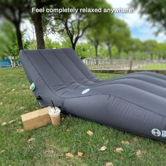 Self-Inflating Air Lounger for 2 – USB Rechargeable Pump