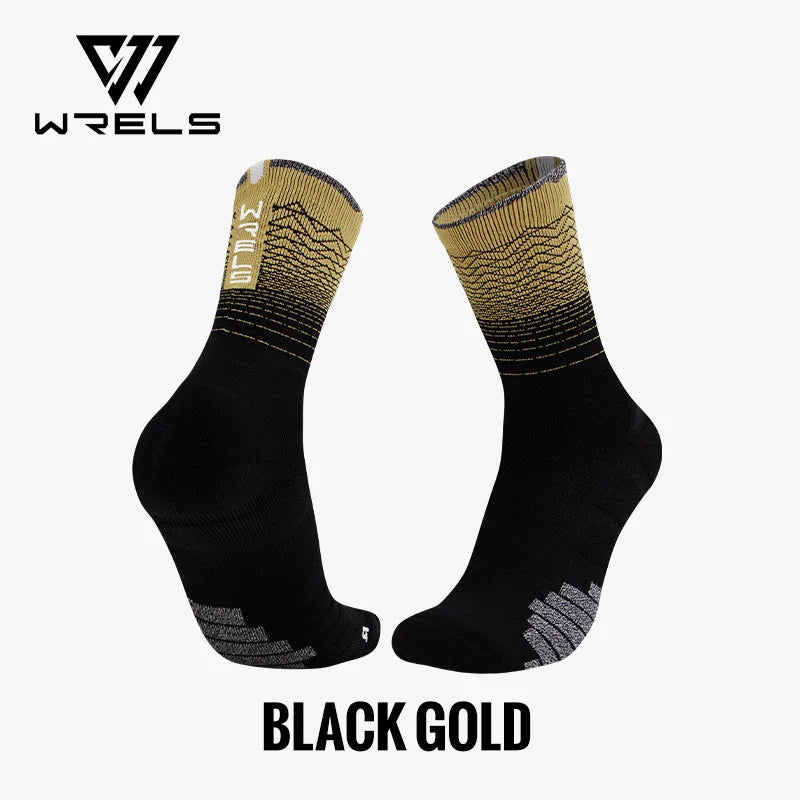 WRELS 1/2/3 Cushioned Sports Athletic Socks Breathable Running Socks Cushion Padded Moisture Wicking For Walking Hiking Running