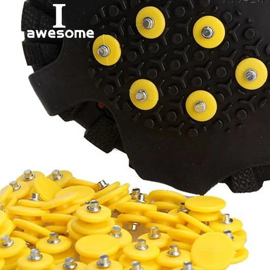 10/20pcs Teeth Nail for Ice Snow Climbing Crampons Spike Winter Outdoor Anti-slip Shoe Grippers Cleats Spikes Glace Replacement