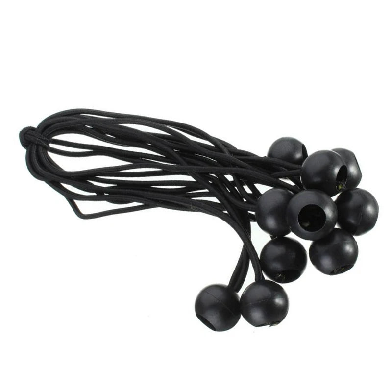 20/50pcs Set Outdoor Supplies Elastic Rope Ball Hiking Tent Accessories Bands Bungee Cords Tarp Tie Down Strap Camping Belts