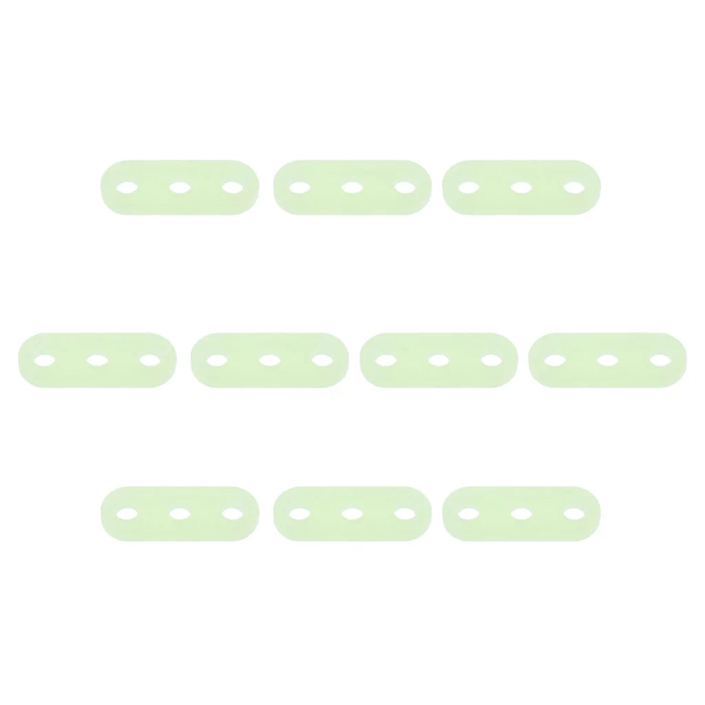 10pcs 5mm Plastic Luminous 3 Hole Camping Tent Cord Rope Adjusters Runners Tent Accessories for Awning Canopy