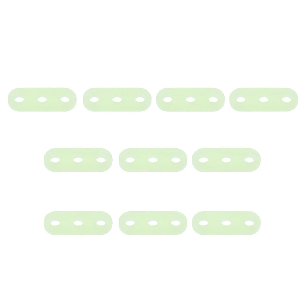 10pcs 5mm Plastic Luminous 3 Hole Camping Tent Cord Rope Adjusters Runners Tent Accessories for Awning Canopy
