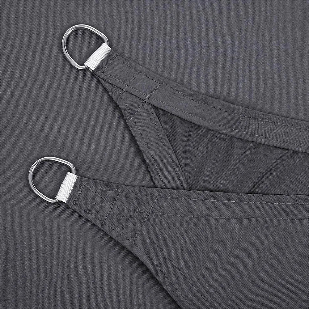 Sun Shelters Portable Triangle Sun Shape Sail UV Protection Outdoor Sunscreen Awning Canopy Beach Waterproof Tent Tarp Gray