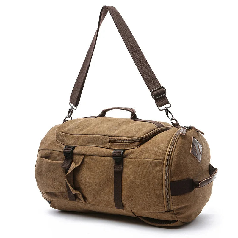 Men's Luggage Backpack Canvas Travel Bags Brand Large Capacity Luggage Bags Weekend Bags Travel MenLarge capacity Duffel