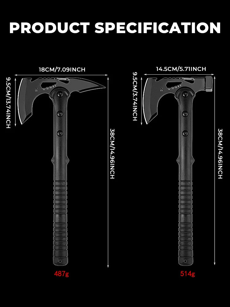 Outdoor Tactical Camping Axe – Multifunctional Survival Hatchet for Logging, Cutting & Bushcraft