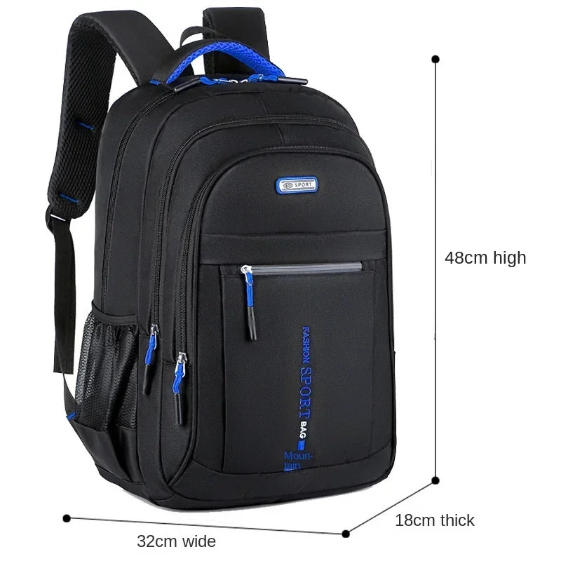 Men's Backpacks Oxford Waterproof Rucksack Business Computer Bag Casual Travel Backpacks Senior High School Student Schoolbag 가방