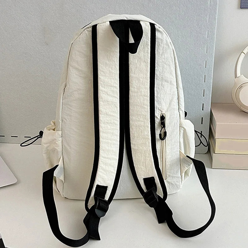 Casual Backpack, Fashion Simple Large Capacity Men And Women With The Same Style Commuting Backpack, Durable Student Schoolbag