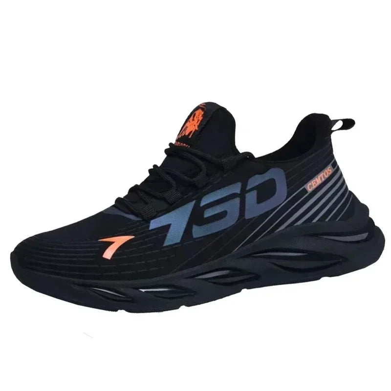 Men’s Slip-On Sneakers – Breathable Running Shoes for Walking, Training & Tennis (Lightweight Casual Comfort)