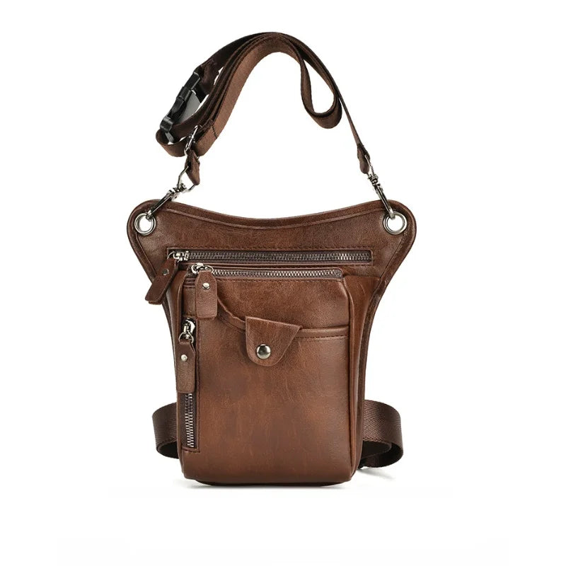 PU Waterproof Leg Waist Bags Portable Molle Shoulder Waist Pack Funny Outdoor Hiking Motorcycle Waist Bag Leg Bag