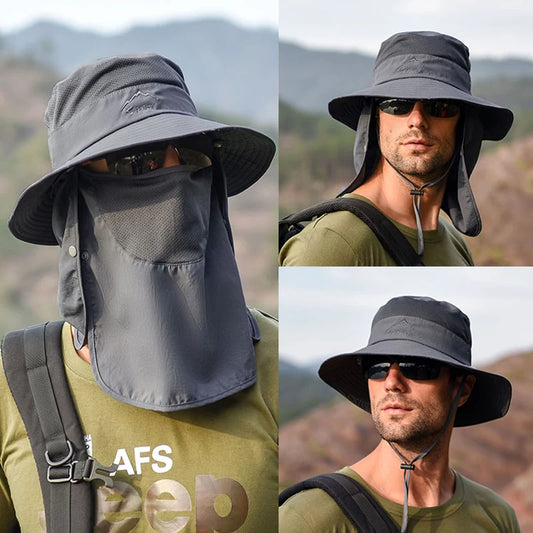 Breathable Fishing Sun Hat with Face Cover
