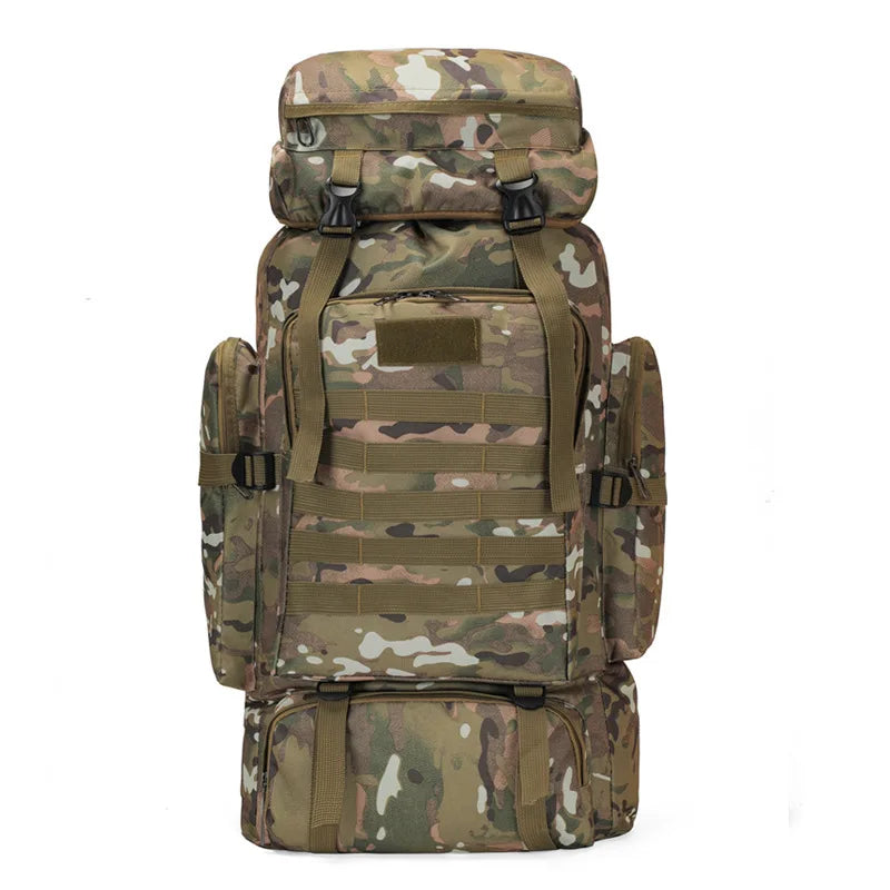 Large Capacity Multifunctional Travel Bag Camouflage Mountaineering Bag Expanding Hiking Bag