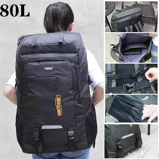 50L/80L Outdoor Backpack – Climbing & Camping Rucksack