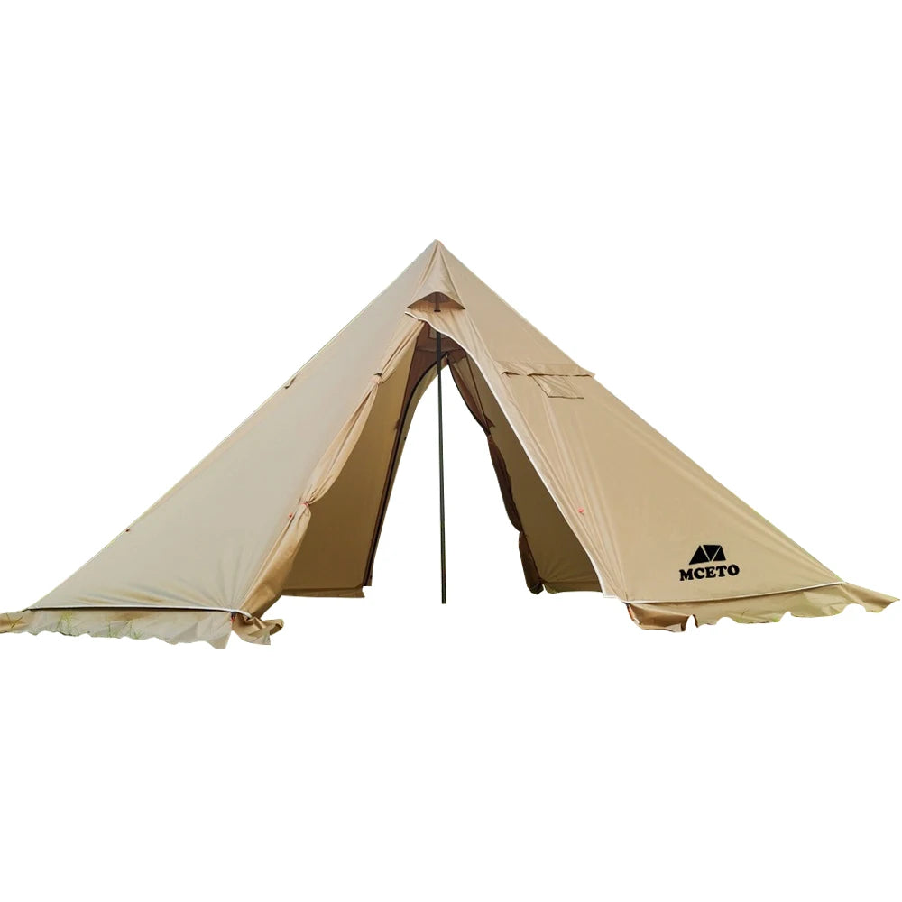 5-8 People Tipi Hot Tent with Stove Jack 500PRO Camping Pyramid Teepee Tent for Camping Backpacking Hiking