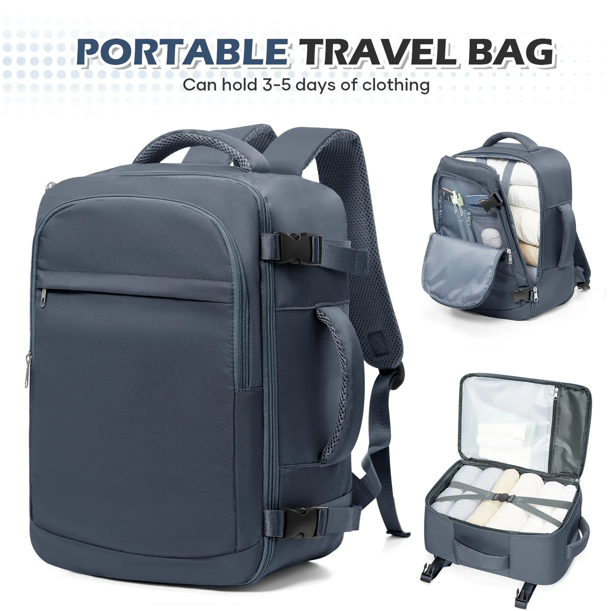 Cabin Bag Underseat Travel Backpack, Women Mens Outdoor Backpack Carry-on Backpack, Cabin Luggage Aviation Wizzair 40x30x20 Bag