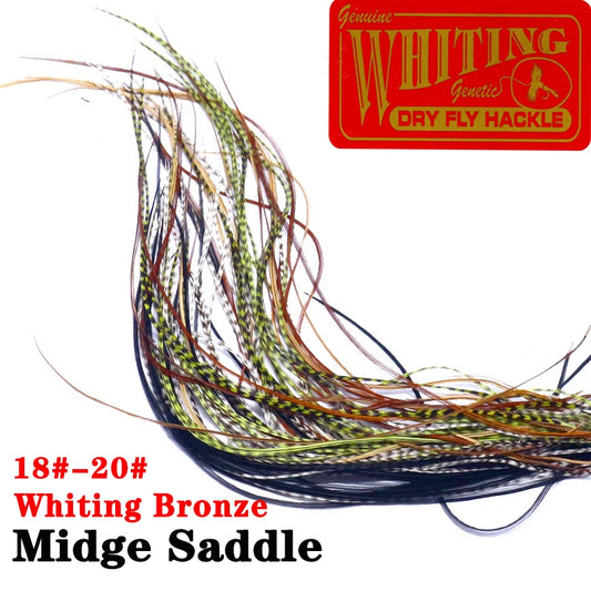 Whiting Farms Midge Saddle Hackle (10 Feathers)