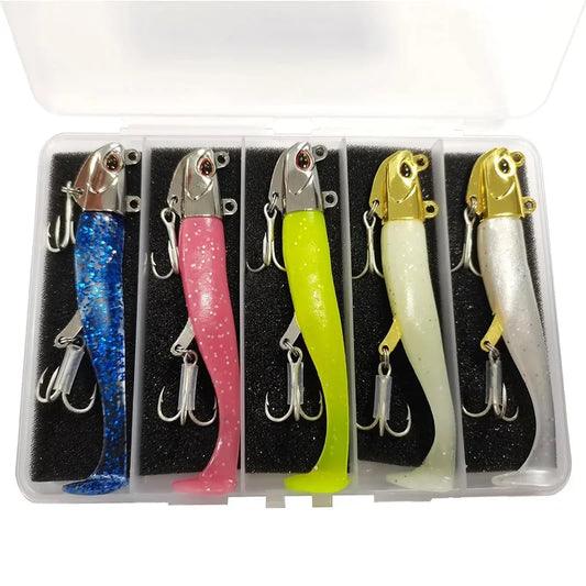 Glow Mackerel Soft Swimbaits 105mm (5 Pack)