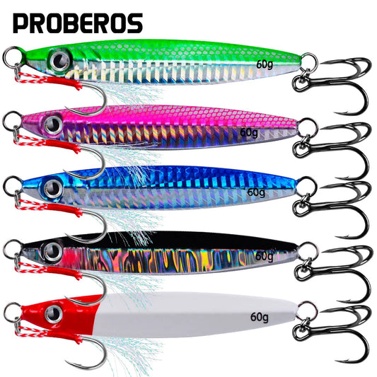 PRO BEROS 3D Eye Metal Jigs (5 Pack)