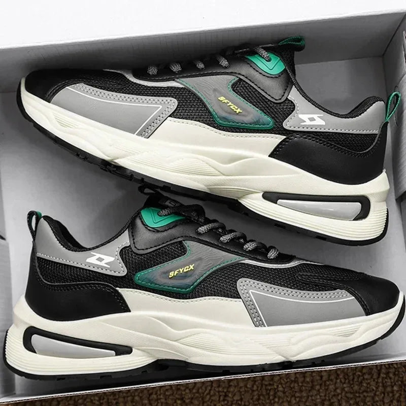 2025 Men’s Walking & Jogging Shoes – Breathable Mesh Outdoor Sneakers | Wear-Resistant Comfortable Casual Tennis Shoes