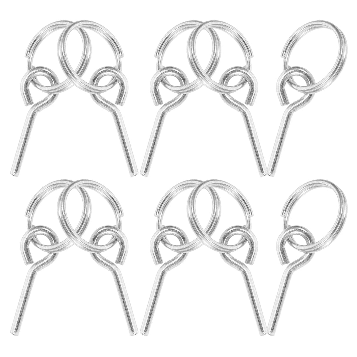 10 Pcs Tent Accessories Durable Fiber Rod Hooks Camping Canopy Connectors Portable Metal Rope Pin Outdoor Gear Hardware