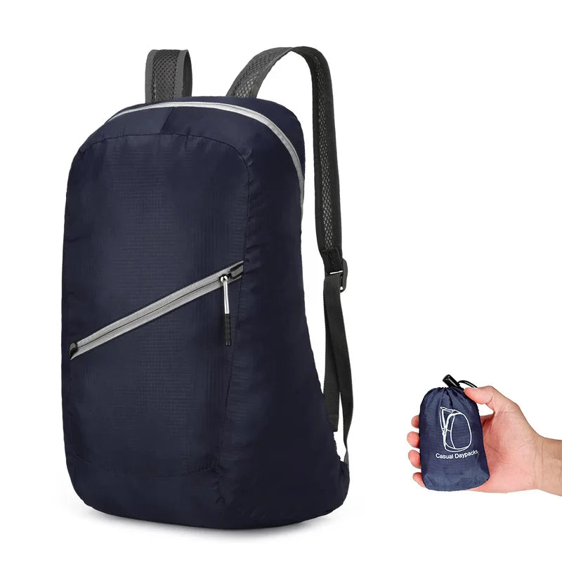 Large Capacity Waterproof Camping Backpack Travel Hiking Bag Lightweight Foldable Rucksack Durable Outdoor Sport Rain Cover Bags