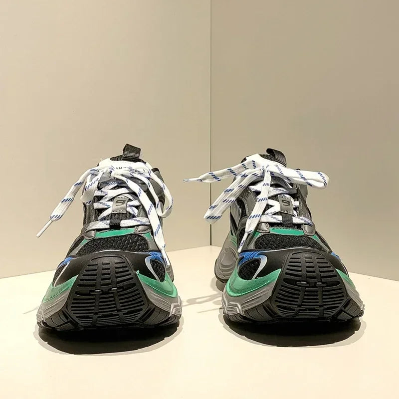 Men’s & Women’s Platform Sneakers – Genuine Leather Casual Walking & Sports Shoes