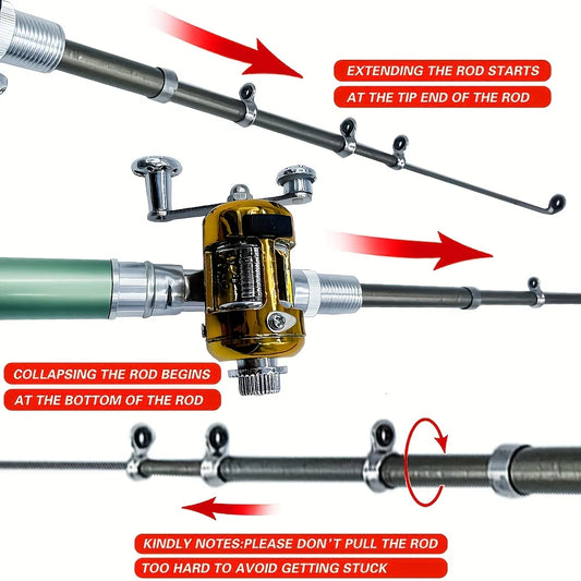 Pocket Ice Fishing Rod & Reel Combo