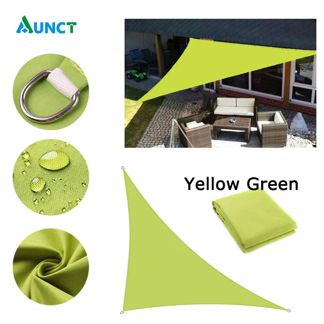 Waterproof Sun Shelter Triangle Sunshade Protection Outdoor Cover Garden Patio Pool Shade Sail Awning Camping Sun Shade 420D
