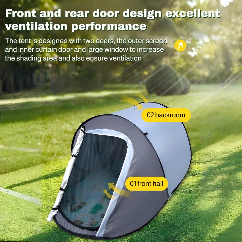 Outdoor Tent Hand-throw Automatic Open Camping Tent Windproof Anti-mosquito and Sunscreen No Installation Required Portable Tent