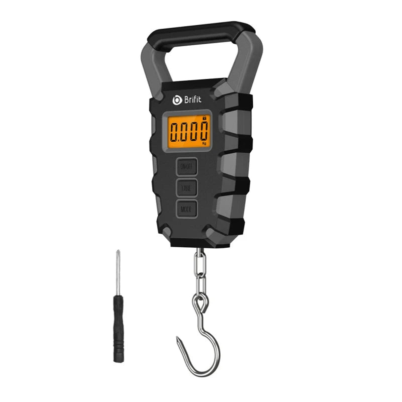 Digital Fish Scale with Tape Measure, 50kg / 110lb
