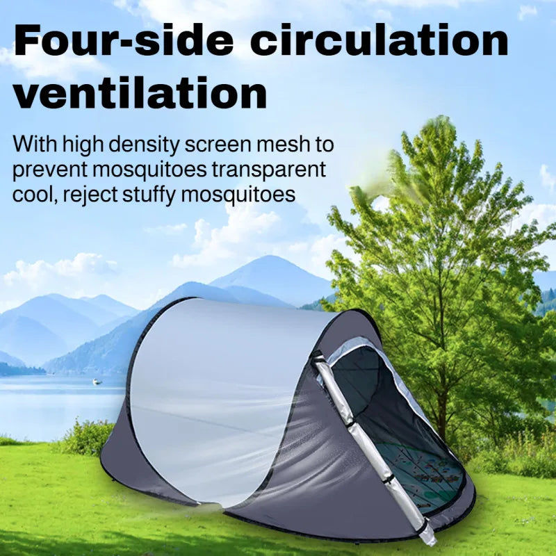 Outdoor Tent Hand-throw Automatic Open Camping Tent Windproof Anti-mosquito and Sunscreen No Installation Required Portable Tent