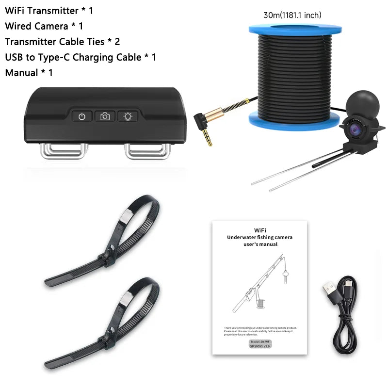 Dodosee WiFi Underwater Fishing Camera (Streams to Your Phone)
