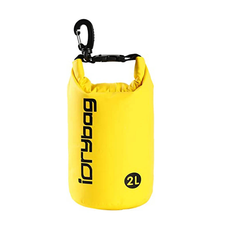 IDrybag 2L Swimming Waterproof Dry Bag Sports Canyoning Bag Ipx6 Waterproof Bag for Travel Kayaking Boating Beach Dry Bag
