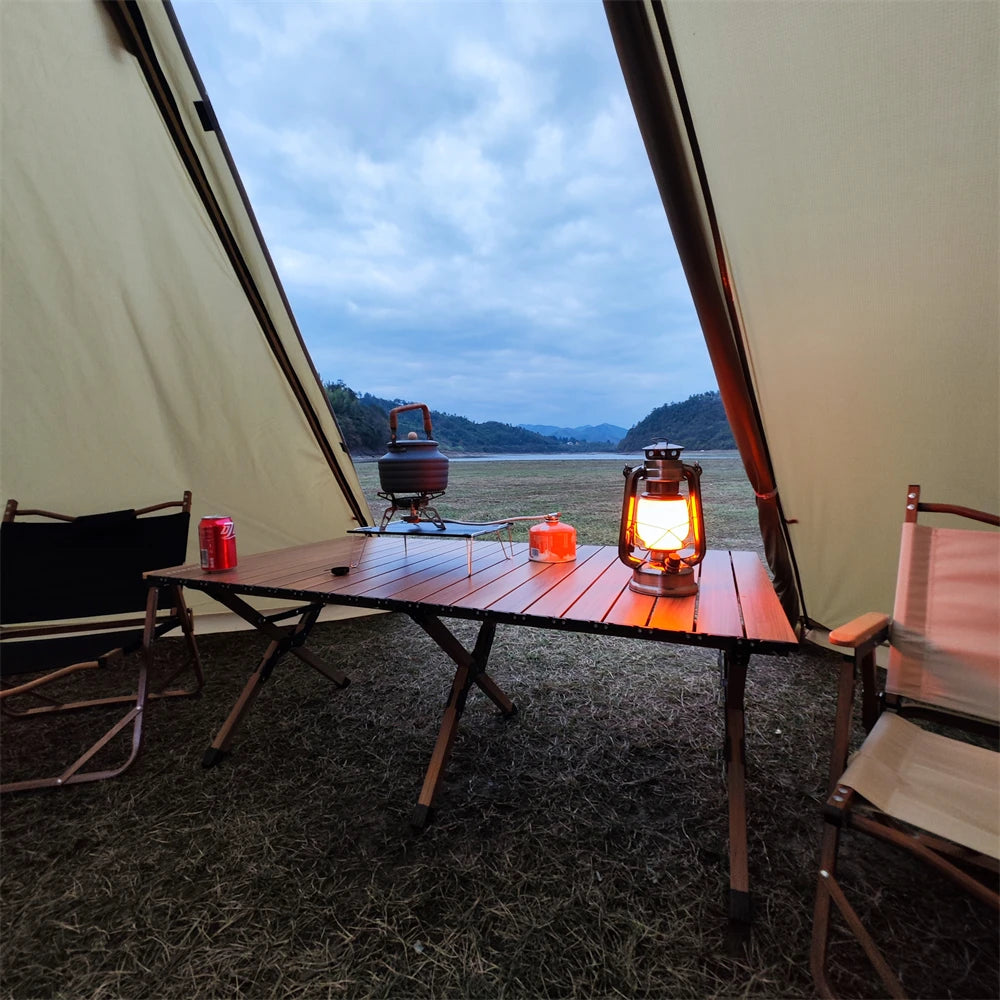 5-8 People Tipi Hot Tent with Stove Jack 500PRO Camping Pyramid Teepee Tent for Camping Backpacking Hiking