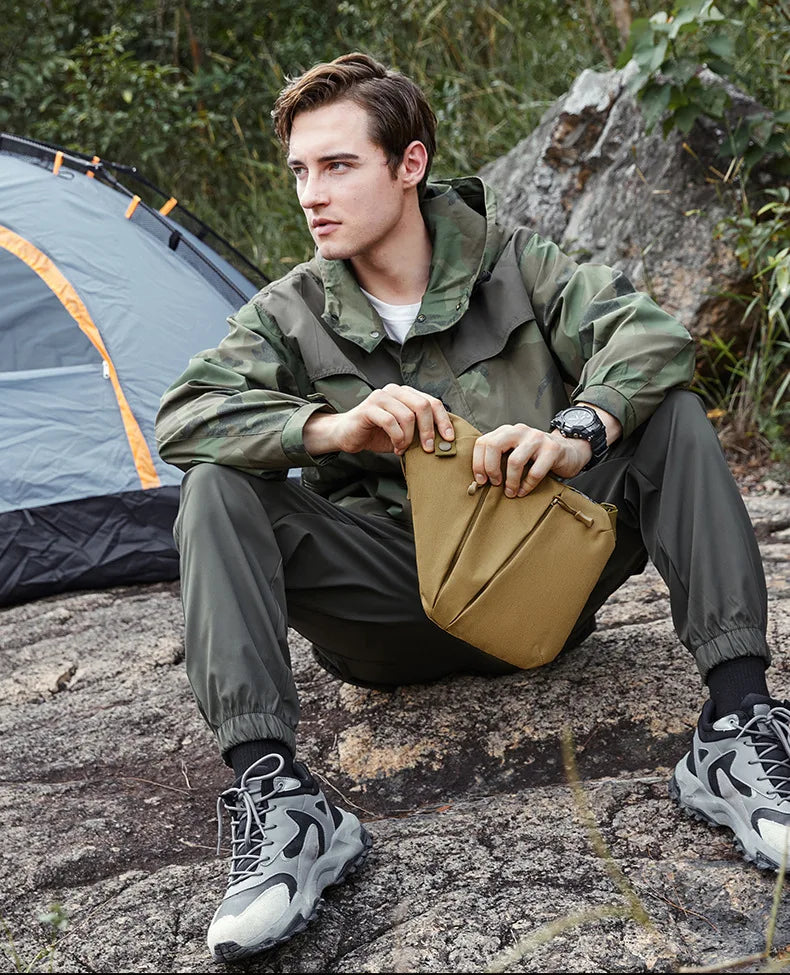 Camouflage Outdoor Shoulder Bag – Waterproof Cycling, Hiking & Mountaineering Messenger Bag