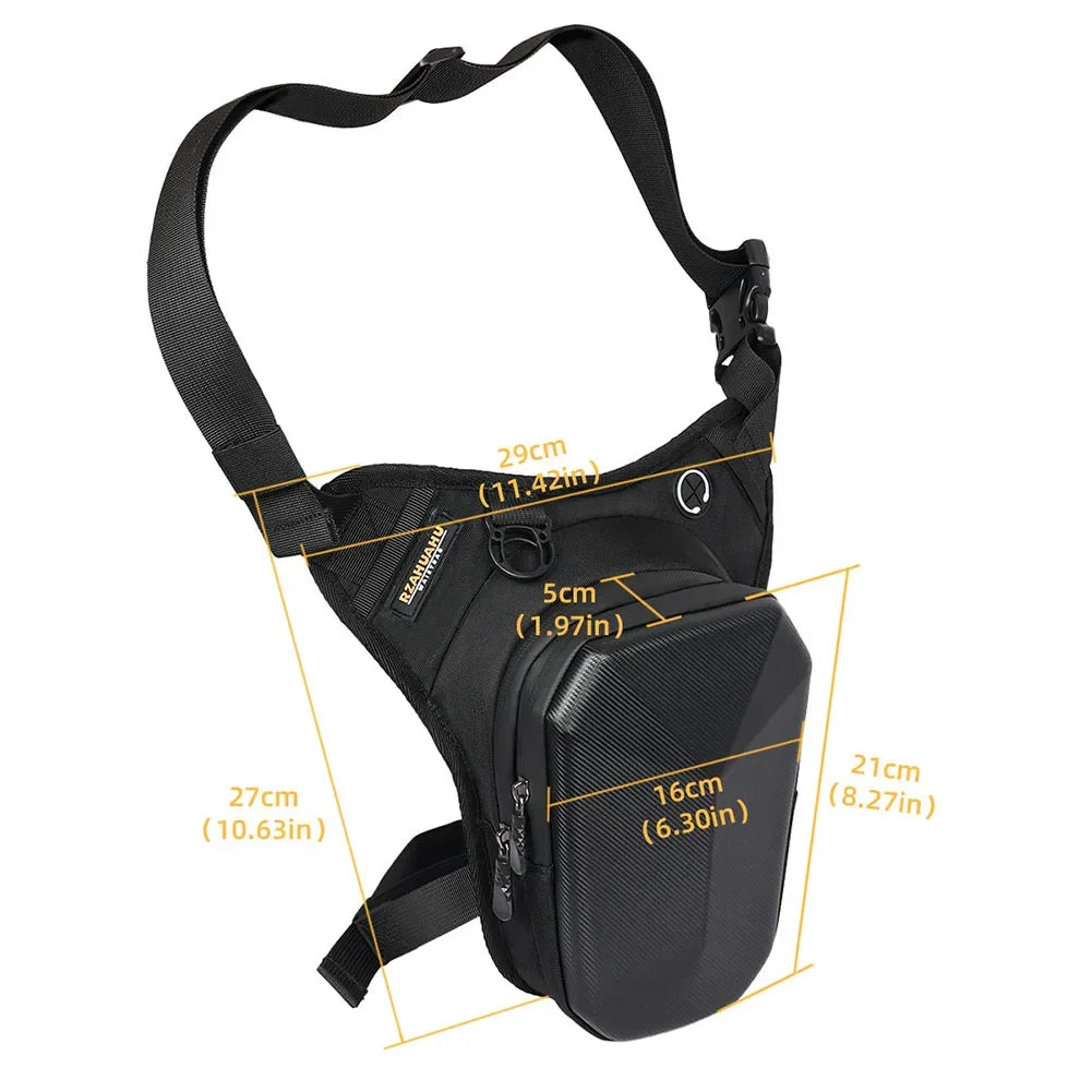 Motorcycle Leg Side Bag Waist Leg Bag Thigh Belt Hip Bum Fanny Pack EVA Hard Shell Outdoor Motorbike Drop Leg Bag Phone Purse