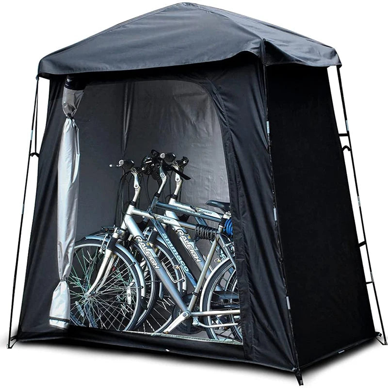Mountain Bike Shed Tent, Outdoor Storage Tent, Waterproof Motorcycle Shelter with Floor, Bike Cover, Bikes Storage For Fishing